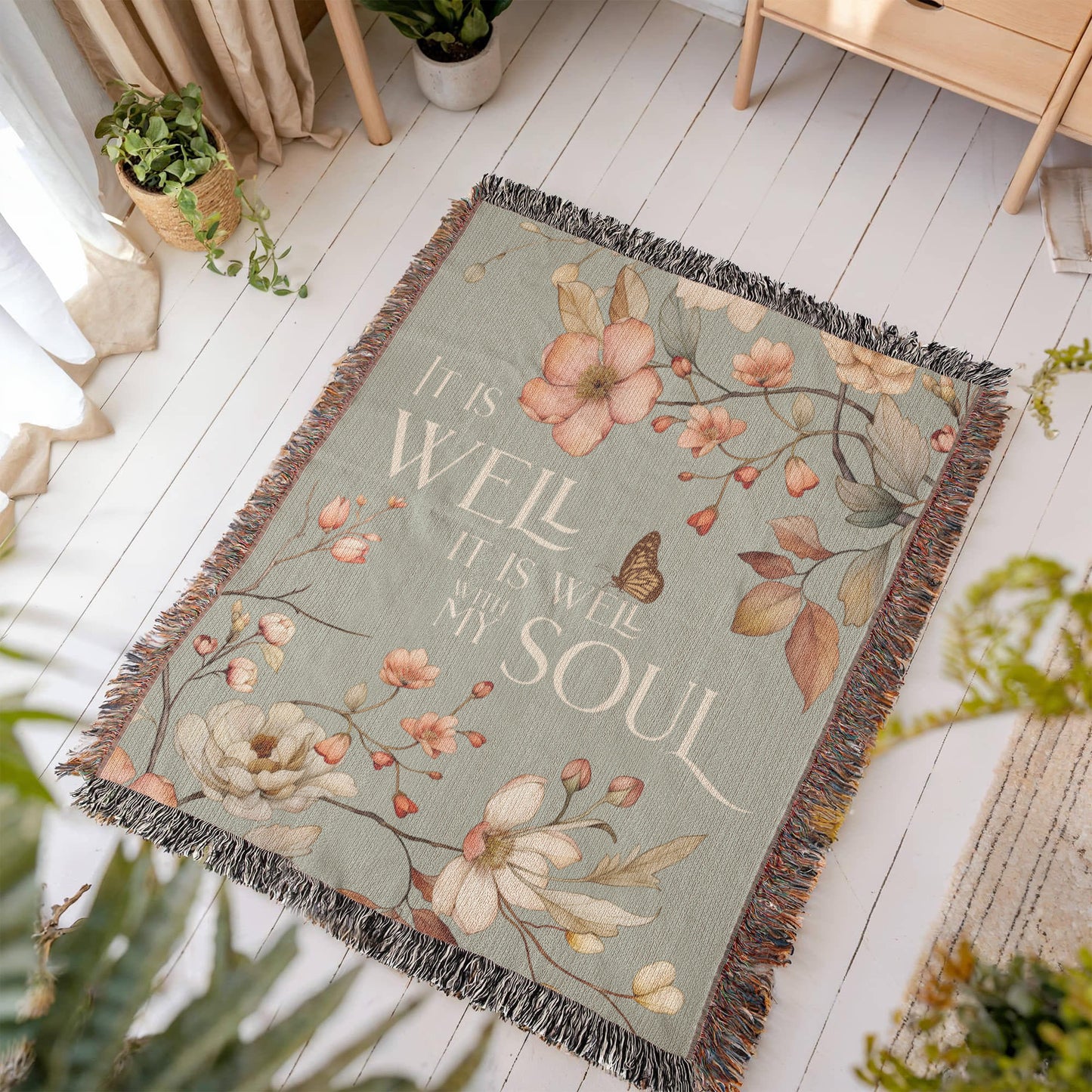 It Is Well Woven Blanket
